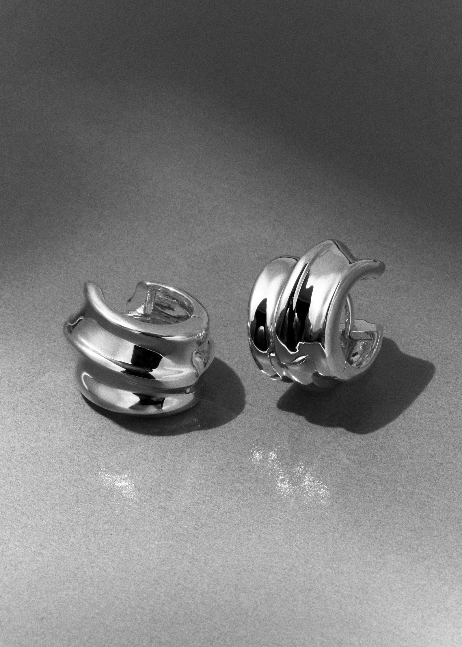 Small Wave Hoops - Image 4