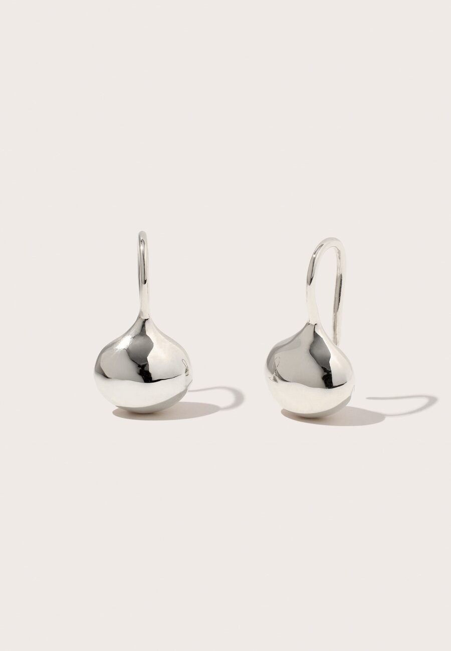Small Pebble Curve Drop Earrings